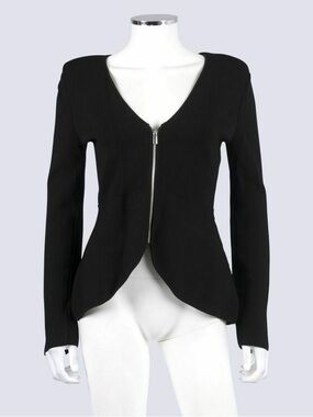 Witchery zip up knit cardigan sweater top